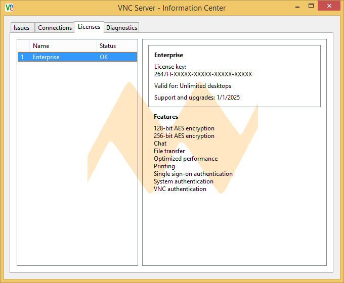 vnc 6.2.1 license key